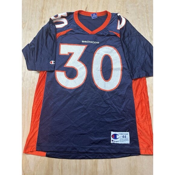 Vtg Champion Denver Broncos Terrell Davis #30 Men’s Football Jersey Size 44 L - Picture 1 of 6